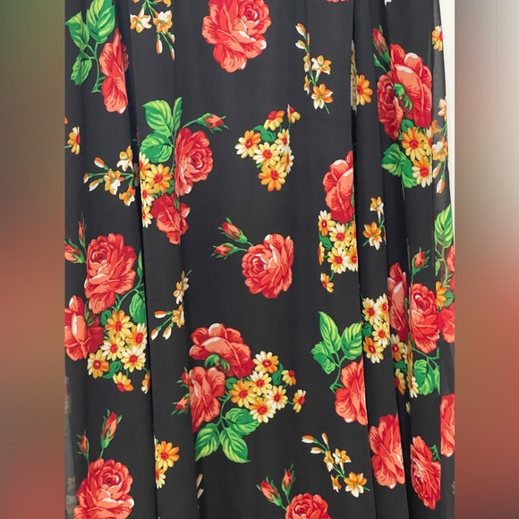 LuLaRoe Floral Print Maxi Skirt - Picture 3 of 13